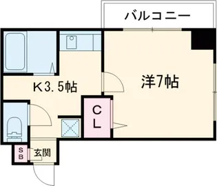 大阪府寝屋川市香里新町【マンション】の間取り