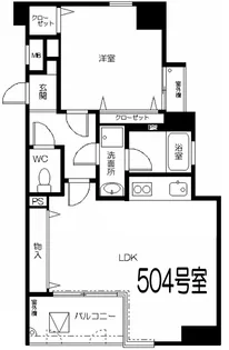 大阪府大阪市西区靱本町3【マンション】の間取り