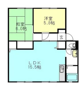 サンビレッジ浜野C棟【1階】の間取り
