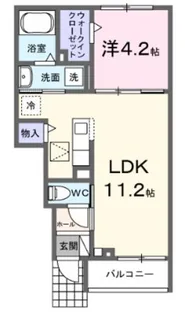 サミュール【1階】の間取り