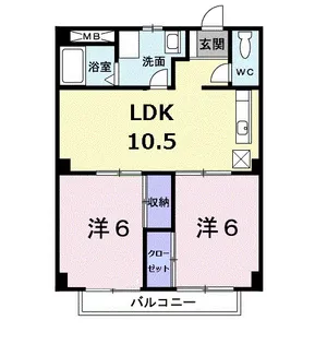 神奈川県小田原市曽我別所【アパート】の間取り