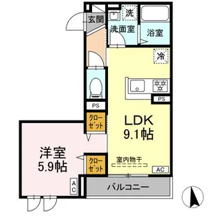 東京都墨田区東向島3【アパート】の間取り