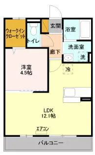 神奈川県厚木市愛甲東1【アパート】の間取り