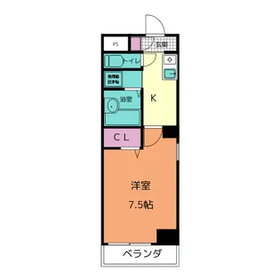 ハイツ相【6階】の間取り