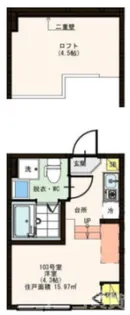 東京都練馬区関町北3【アパート】の間取り
