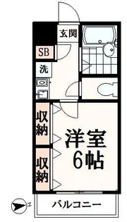 モイスペンテI【2階】の間取り