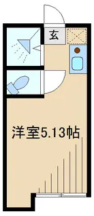 アパートメント5【2階】の間取り