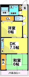 東京都三鷹市新川4【アパート】の間取り