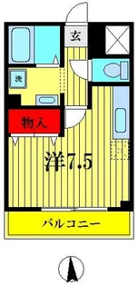 Mフラット【3階】の間取り