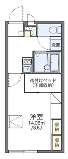 レオパレス上野台3【1階】の間取り