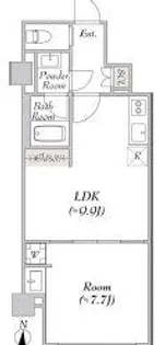 LUMIEC KITASENJU(ルミーク北千住)【1階】の間取り