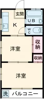 コーポ上原【2階】の間取り