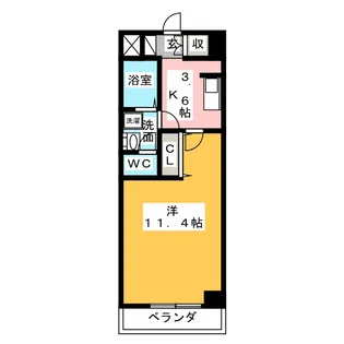 フローラ【3階】の間取り