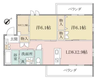 (シニア限定)ヘーベルヴィレッジ橋本~グランビレッジ橋本~【2階】の間取り