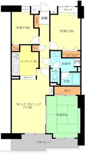 コア・スターレ西大井【10階】の間取り