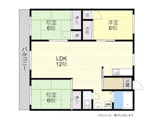 ラフィーネ牧【3階】の間取り