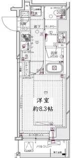 レガリス清澄白河ブロッサム【3階】の間取り