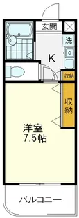 1Kの間取り画像