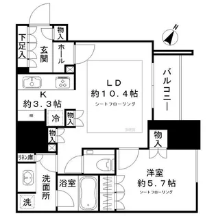ザ・神宮前レジデンス【7階】の間取り