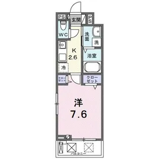フォレスト佐貫【2階】の間取り