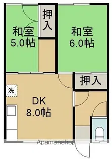 白馬荘(ハクバソウ)【2階】の間取り