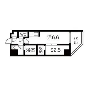 シーズンフラッツ蔵前清澄通り【10階】の間取り