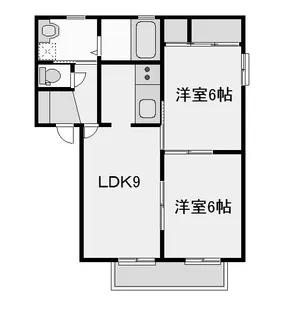 群馬県伊勢崎市境伊与久【アパート】の間取り