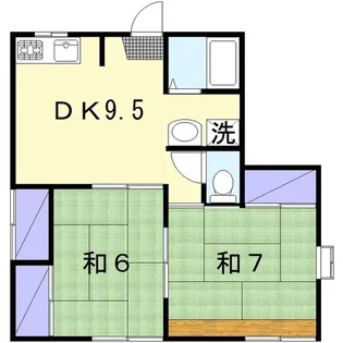 コーポサンライトI【1階】の間取り