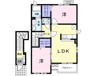 ミルト ガーデン【2階】の間取り