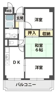 リヴェールド和泉【2階】の間取り