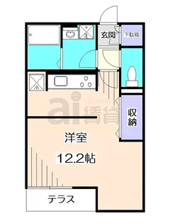 東京都中野区上鷺宮1【アパート】の間取り