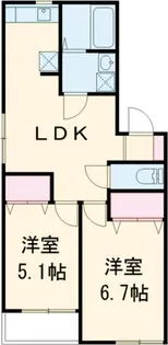 エスポワール【2階】の間取り