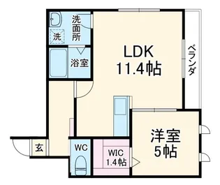 ディアレストステージ船橋【2階】の間取り