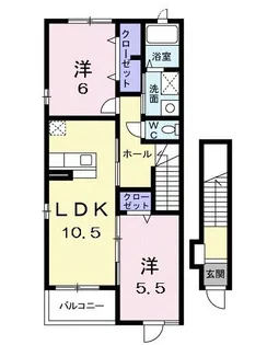 リマージュ・ケイ【2階】の間取り