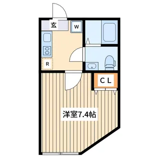 神奈川県相模原市中央区淵野辺5【アパート】の間取り