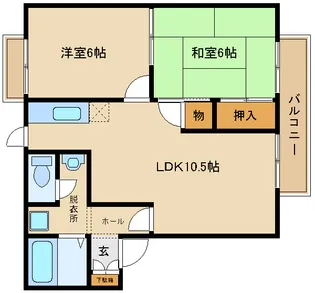 Y’Sワイズハイツ【1階】の間取り