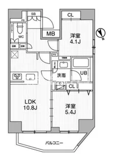 東京都文京区関口1【マンション】の間取り