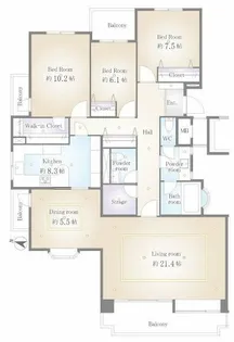 ペルシェール山手【2階】の間取り