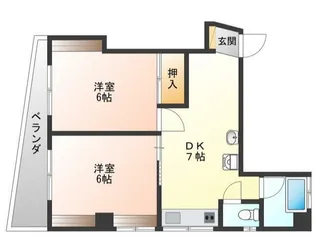 東京都台東区根岸4【マンション】の間取り