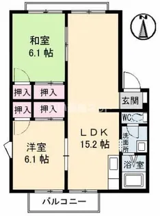 フレグランス藤ノ木 B棟【2階】の間取り