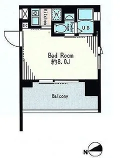 レジディア市谷薬王寺【13階】の間取り
