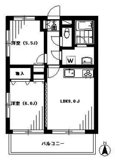 ハイエスト桜丘【1階】の間取り