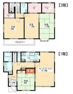 千葉県我孫子市つくし野6【一戸建】の間取り