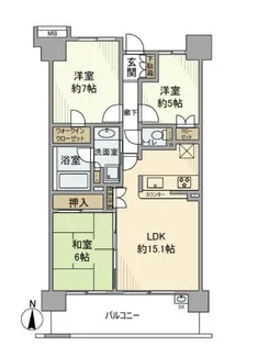 東京都江東区白河3【マンション】の間取り