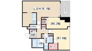 ジオタワー天六【30階】の間取り