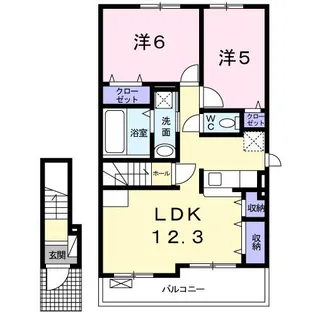 バースロケーション【2階】の間取り