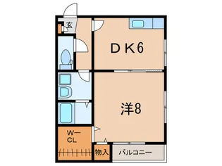 ヘリテージ学文殿【1階】の間取り
