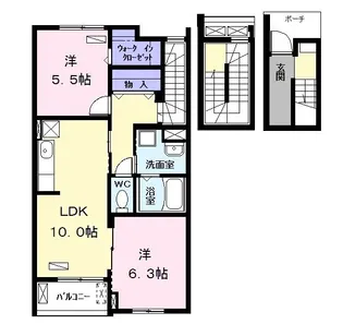 カーサみやびVI【3階】の間取り