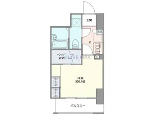 アルファスクエア大通【9階】の間取り
