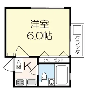 フラット高円寺南1【1階】の間取り